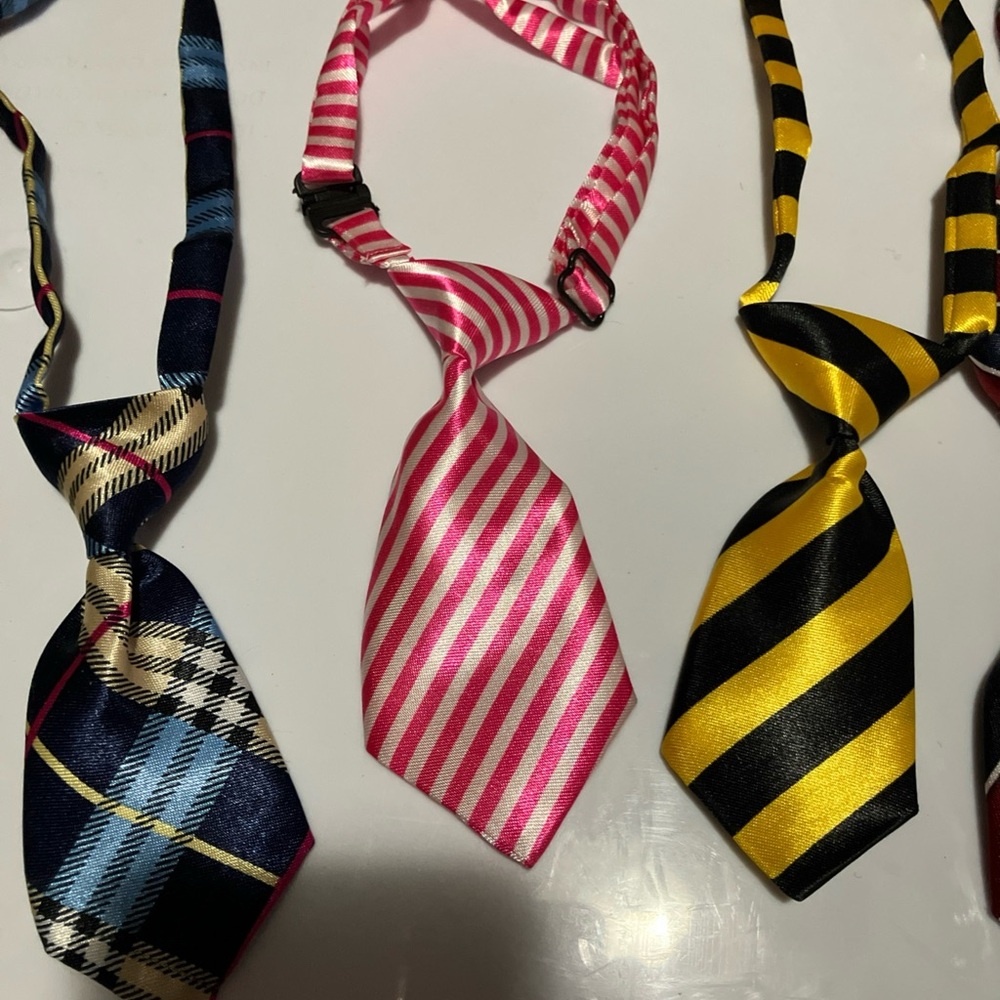Colorful dogs' Necktie and bow tie Set - Picture 3 of 5
